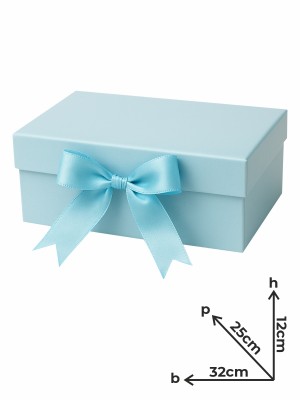 Box Regalo Rigida Grande Celeste