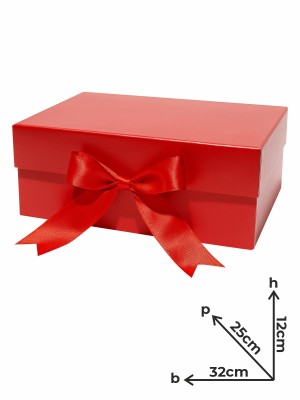 Box Regalo Rigida Grande Rossa