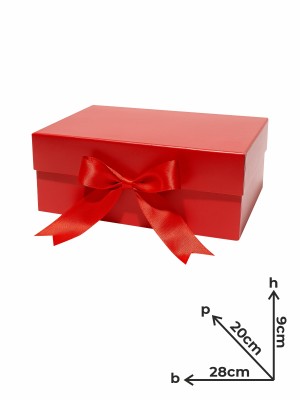 Box Regalo Rigida Media Rossa