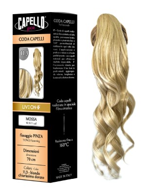 Capello Più Coda Capelli Mossa con Pinza 70cm Nr. 11.3
