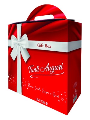 Gift Box Rossa Tanti Auguri 20x10x20h