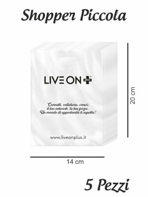 Shopper Busta in Plastica Piccola 5pz