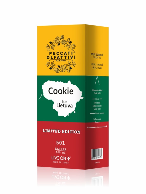 Peccati Olfattivi Cookie for Lietuva 501 ELIXIR 100ml LIMITED EDITION