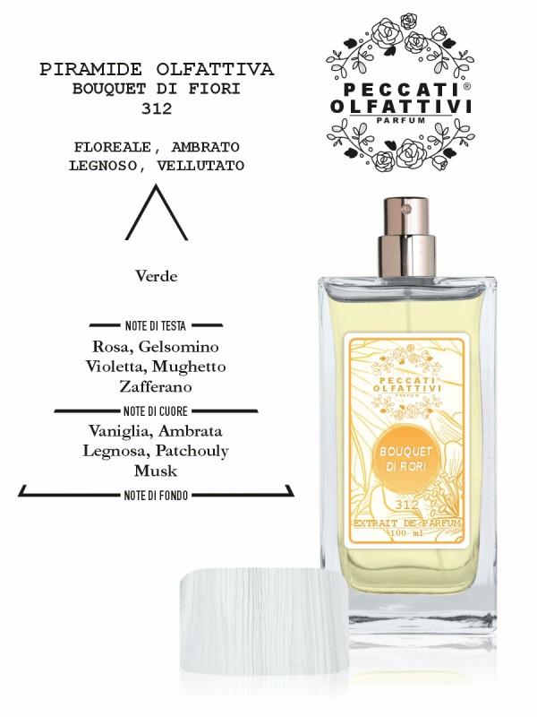 Peccati Olfattivi Bouquet di Fiori 312 NICHES 100ml EXTRAIT DE PARFUM