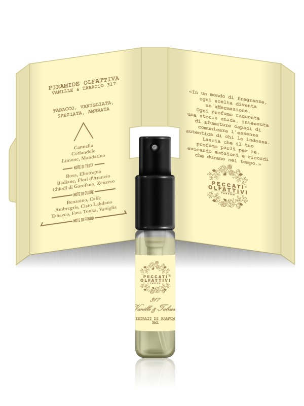 Peccati Olfattivi Vanille & Tabacco 317 NICHES 3ml EXTRAIT DE PARFUM