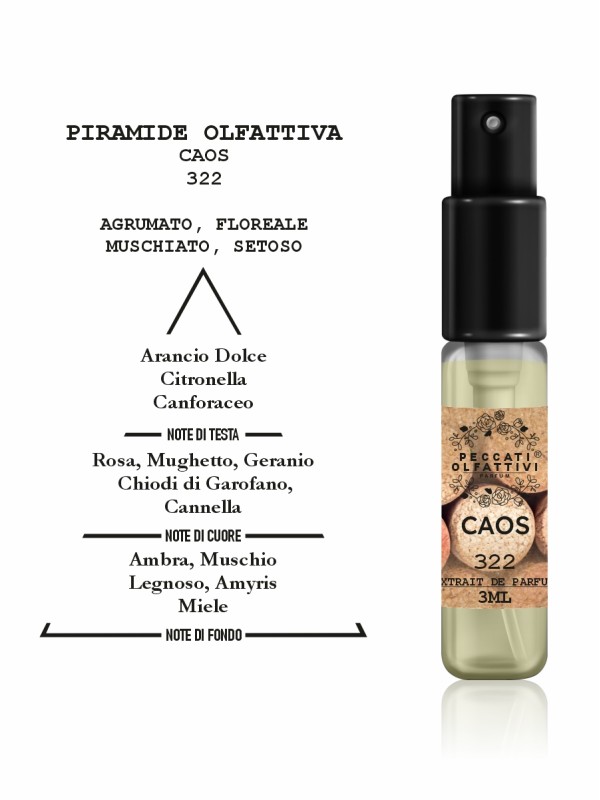 Peccati Olfattivi Caos 322 NICHES 3ml EXTRAIT DE PARFUM