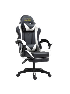 RMF PRO Sedia Gaming in Ecopelle - BIANCO/NERO