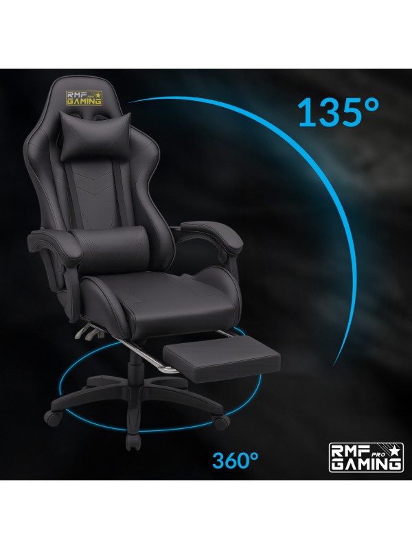 RMF PRO Sedia Gaming in Ecopelle - NERO